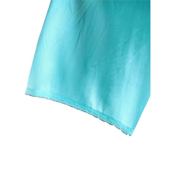 Vintage‎ Vanity Fair Robe Night Gown Aqua Teal M - Picture 5 of 5
